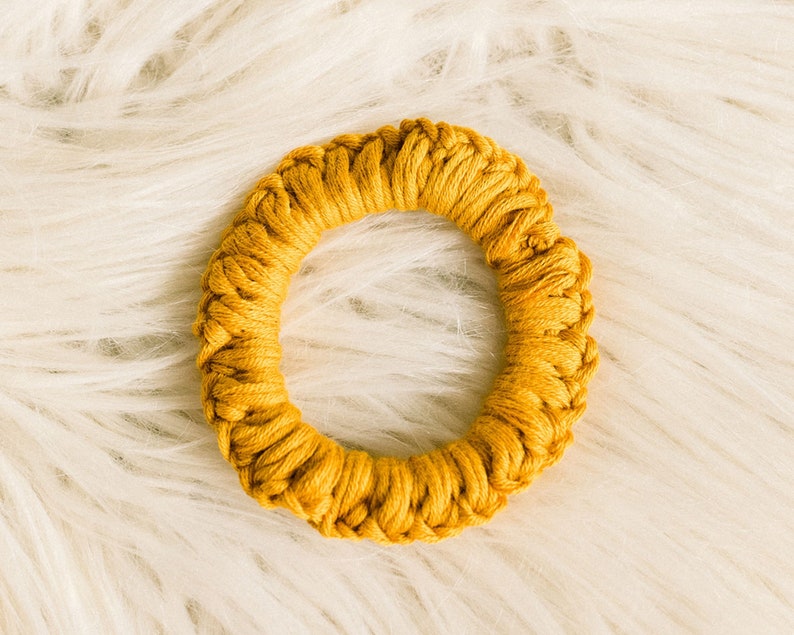 Crochet Scrunchie Pattern, Hair Accessory | Craft Show | Spring Crochet | Gift | Modern | Cotton Yarn image 4