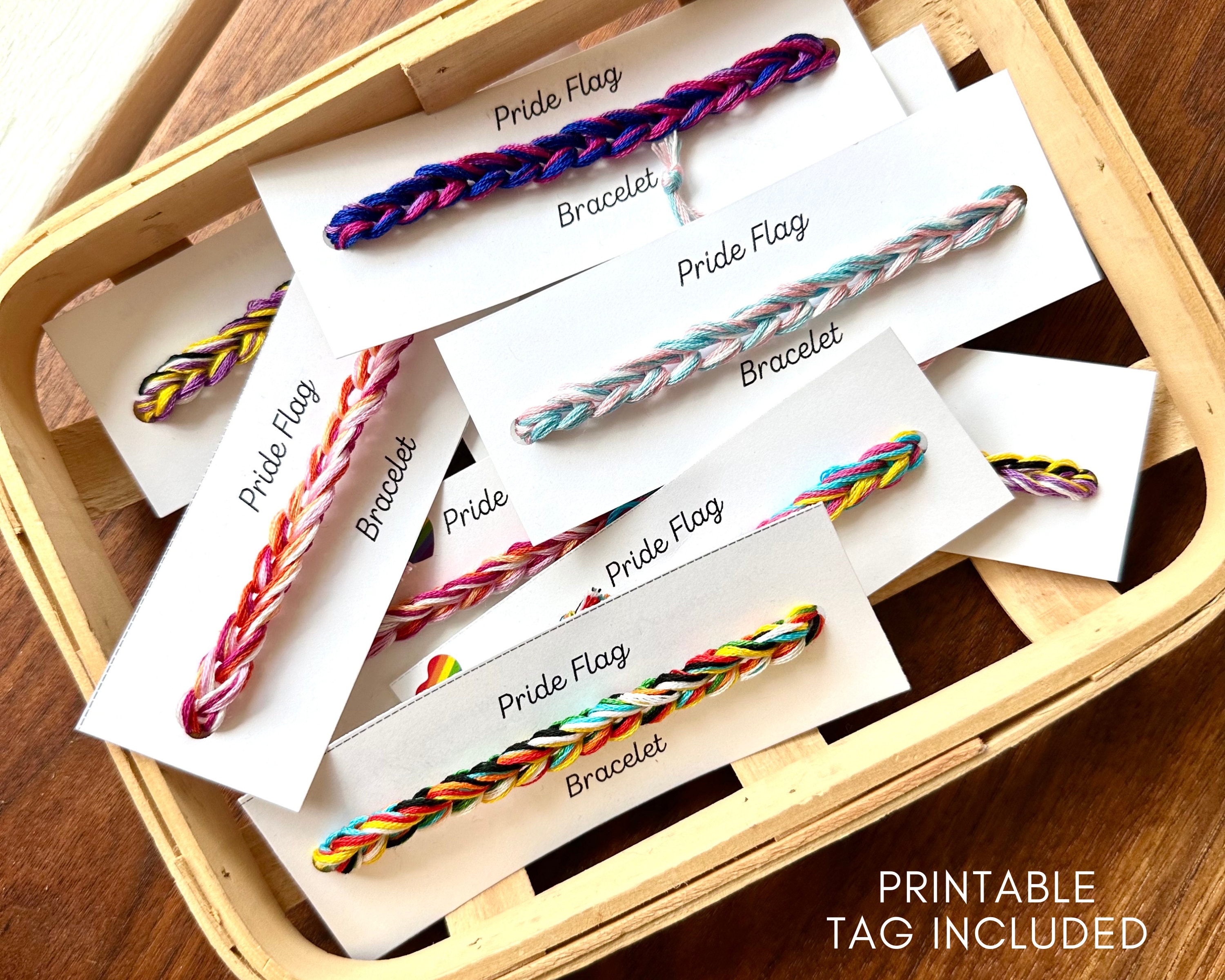38 Crochet Jewellery Patterns with Brooches, Earrings, Bracelets 3 Crochet Bracelet Pattern Pride Flag Crochet Friendship