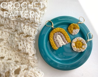 Crochet Stitch Marker Pattern, Archway Progress Keeper Set, DIY Crochet Jewelry Pattern