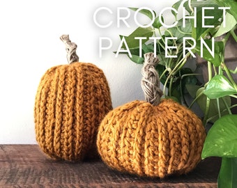 Crochet Pumpkin Pattern, Halloween Crochet Pattern, Fall Amigurumi Pumpkin Pillow