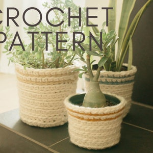 Crochet Basket Pattern, Planter Basket Using Super Bulky Yarn, The Sunny Day Basket