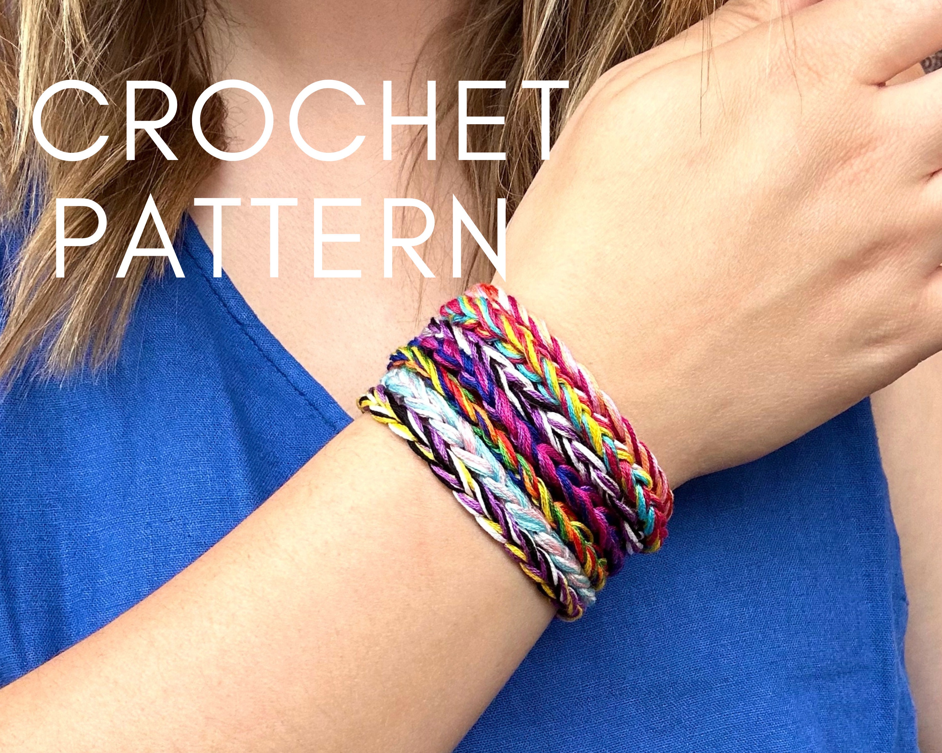 Red Heart Beginner Crochet Bracelets Pattern | Yarnspirations