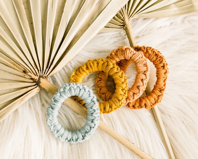 Crochet Scrunchie Pattern, Hair Accessory | Craft Show | Spring Crochet | Gift | Modern | Cotton Yarn image 3