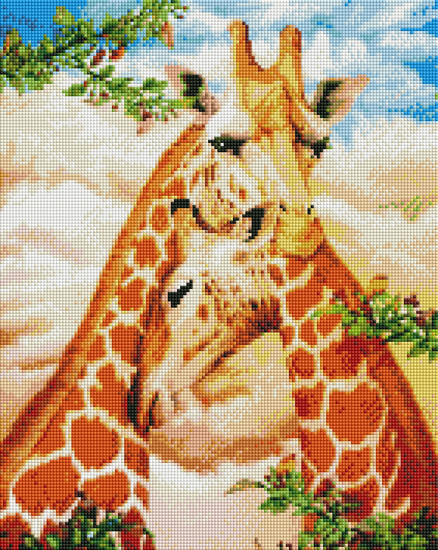 Diamond Painting Kit Giraffes Framed Diamond Painting Etsy