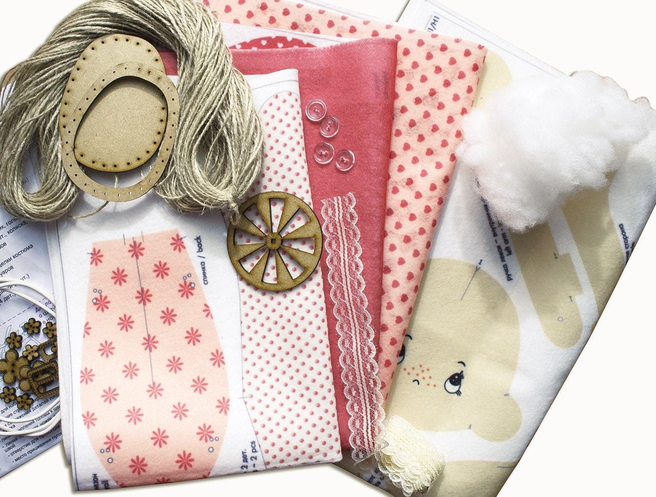 Sewing Rag Doll Kits Sleepyhead Etsy