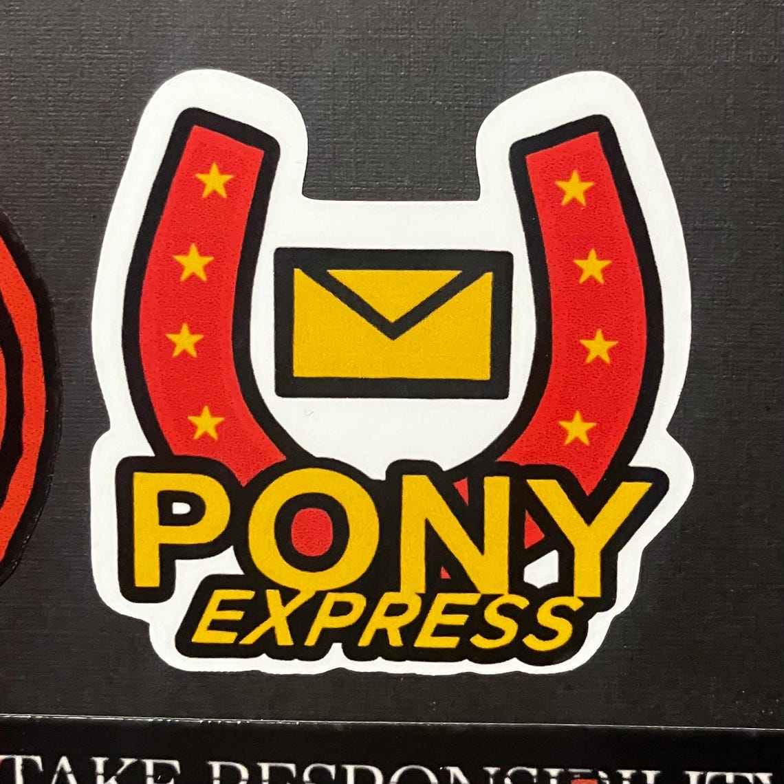 Mouthwashing Pony Express Logo Sticker - Etsy