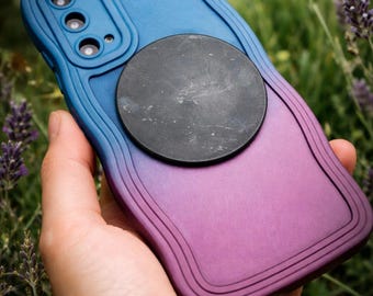 Schungit-Telefonplatte, natürlicher Schungit-EMF-Schutz für Handy, Laptop und WLAN-Router