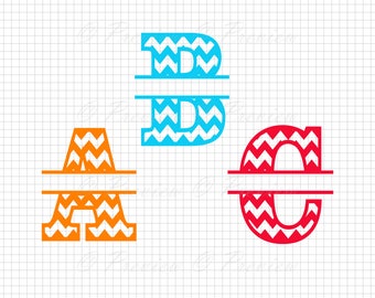 Free Split Monogram Svg Etsy