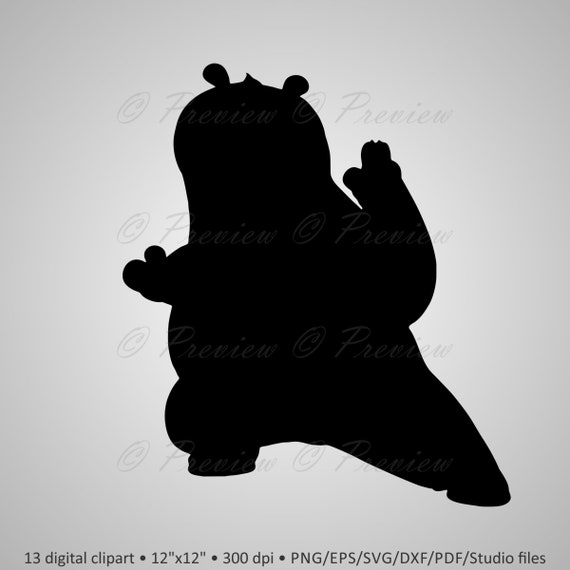 Buy 2 Get 1 Free Digital Clipart Kung Fu Panda Silhouettes Etsy