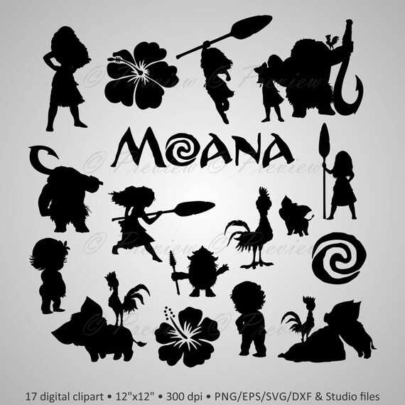 Buy 2 Get 1 Free Digital Clipart Silhouettes Moana Cartoon Etsy Buy 2 Get 1 Free Digital Clipart Silhouettes Moana Cartoon Etsy