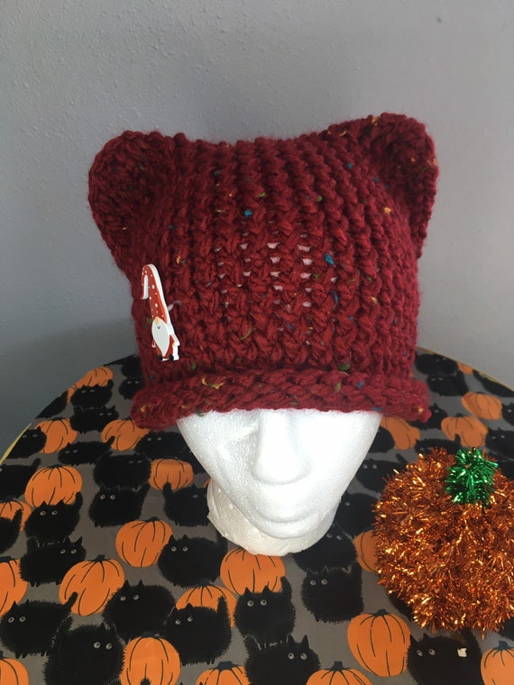 登場! Knit Square Hat - Etsy 帽子