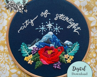 Floral Fairy Court Book Star City Embroidery PDF Pattern