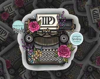 Taylor Swift "The Tortured Poets Department" bloementypemachinesticker