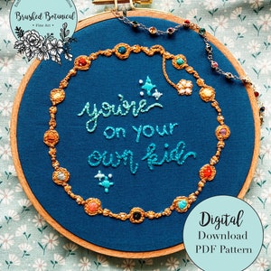 Midnight Bracelet Inspired Embroidery PDF Pattern