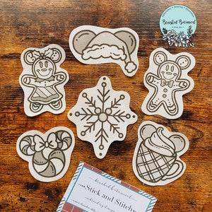 Pakket &quot;Magische muis kerst&quot; borduurpatroon