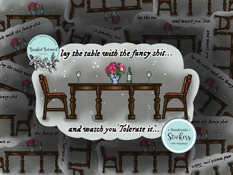 Music Tour Fancy Table Sticker - Etsy