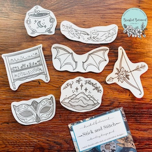 刺繍「妖精とフェイ」本にインスパイアされたスティック＆ステッチパック