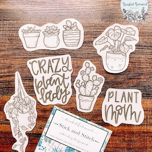 Borduurwerk Stick en Steek &quot;Plant Lady&quot; Pack