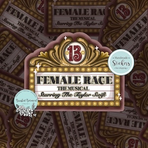 Muzikale sticker Female Woede