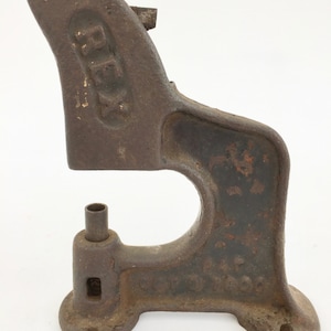 Antique Rex Rivet Press Punch Tool Cast Iron 27 Grommet | Etsy