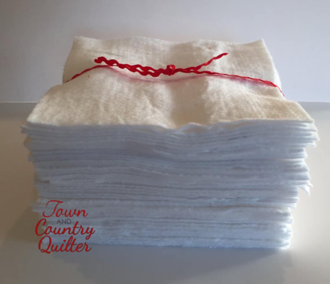 10 Precut Batting Squares Quilter's Dream Cotton Lot of Fifty 50 Etsy UK