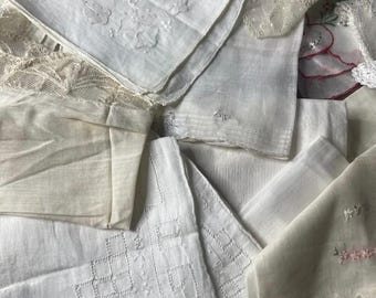 Set of 25 Vintage Handkerchiefs