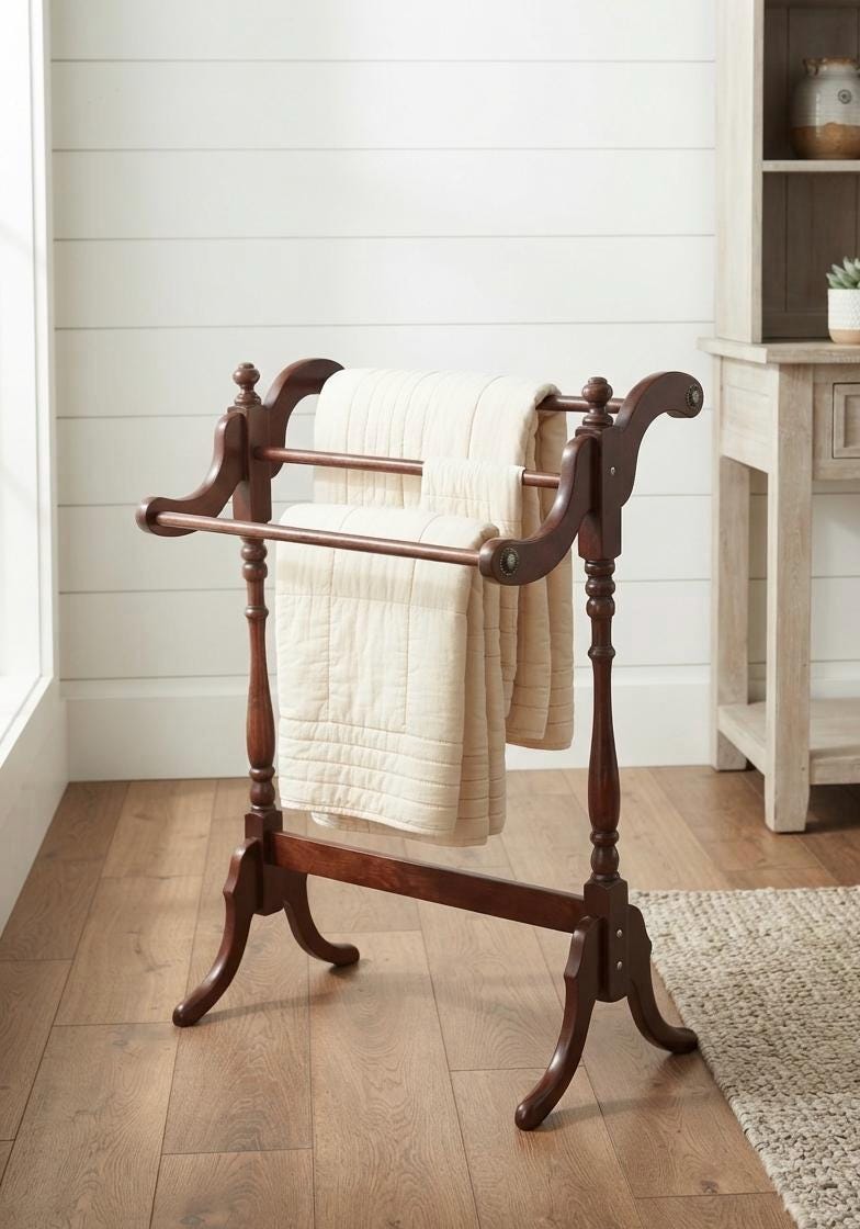 ヴィンテージ☆キルトラック Vintage Wood Quilt Rack, **LOCAL PICKUP