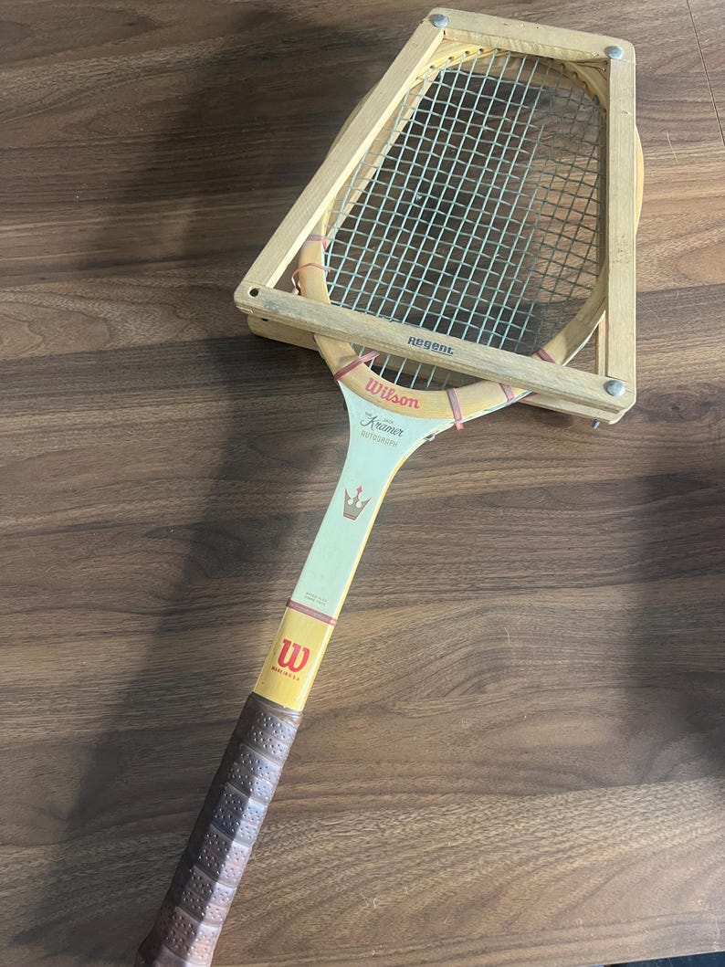 Vintage Wilson Jack Kramer Wooden Tennis Racket - Etsy