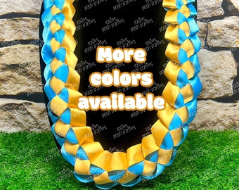Graduation Lei | Promotion Gift Lei | Senior Night Gift Lei | Braided Ribbon Lei | Graduation Ribbon Lei | Graduate Lei | Promotion Lei