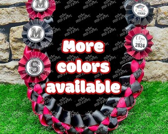 Graduation Lei | Promotion Gift Lei | Senior Night Gift Lei | Braided Ribbon Lei | Graduation Ribbon Lei | Graduate Lei | Promotion Lei