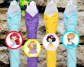 Kit Décoration Cartoon Anniversaire Enfant Décoration Centre De Table Princesse Anniversaire - 8PCS Nid D'Abeille Cartoon - Pour Fête Fille Thème Royal Nid Abeille Princesse