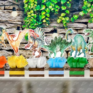 Dinosaur First Birthday | Dinosaur Birthday Decoration | Boy 1st Birthday | Dino Theme Table Centerpiece INDIVIDUAL