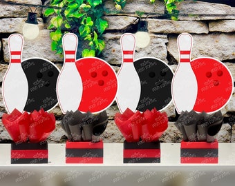thumbnail image 2 of Bowling Party Decorations - 20 Piece DIY Cutouts For Baby Showers & Birthday Parties 2 of 13