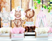 Pink Circus Carnival Baby Shower Theme | Pink Circus Birthday Centerpiece | Baby Shower Decoration | Pink Circus Carnival Theme INDIVIDUAL Il_170x135