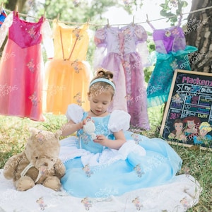 Cinderella dress for Birthday costume or Photo shoot Cinderella dress outfit Birthday dress Cinderella costume Princess dress for Birthday image 1