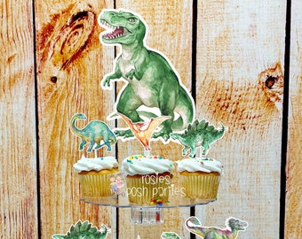 Dinosaur Birthday Theme | Dinosaur Party | Dinosaur Cupcake Stand | Cupcake Topper | Dino Theme | Hatching Soon Dinosaur | Dinosaur Cupcake