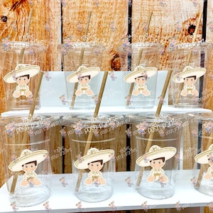 Baby Charro Theme | Charro Baptism | Charro First Birthday | Charro Baby Shower Party Cup Favors | Charro Party | Charro Theme Deco VARIETY