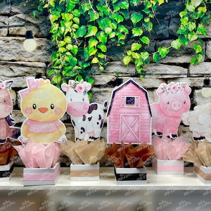 Farm Theme birthday Theme | Farm Theme Baby Shower | Barn Yard Party Centerpiece | Farm Animal Theme Party Centerpiece Decoration INDIVIDUAL