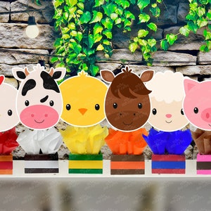 Farm Theme birthday Theme | Farm Theme Baby Shower | Barn Yard Party Centerpiece | Farm Animal Theme Party Centerpiece Decoration INDIVIDUAL