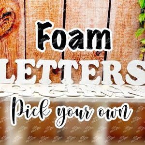 White Foam Letters | Alphabet Letters | Pick Your Own Letters | You Choose Your Letters | Project Letters | Scrapbooking | Embellishments