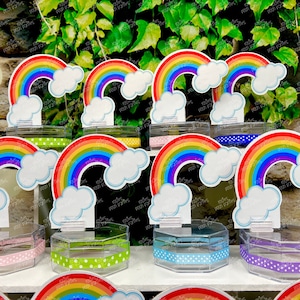 Rainbow Theme Birthday or Baby Shower Party Favor Decoration, Pride Theme, Rainbow Birthday, Rainbow Favors, Rainbow Party Theme SET OF 12