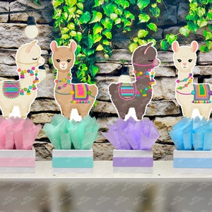 Llama Birthday Theme Centerpiece Decoration | Llama Theme | Llama Centerpiece | Alpaca Theme Baby Shower Party Centerpiece Decor INDIVIDUAL