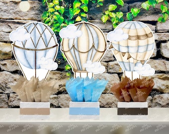 Hot Air Balloon Baby Shower Theme | Hot Air Balloon Birthday Centerpiece | Hot Air Balloon Party Decoration | Hot Air Balloon INDIVIDUAL
