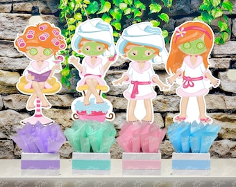 Spa Day Birthday Party Theme | Spa Day Party Centerpiece | Bridal Shower Spa Day | Spa Theme Decoration Table Centerpiece INDIVIDUAL