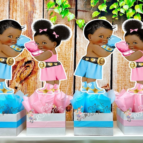 Boxing Gloves Baby Shower Theme Gender Reveal Boxing Theme Etsy