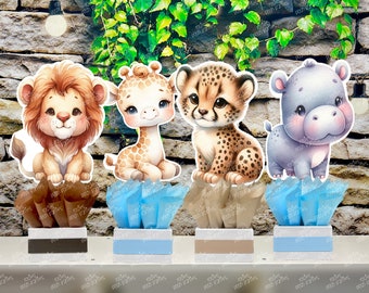 Baby Jungle Theme | Safari Baby Shower | Jungle Safari Centerpiece Decoration | Safari Party | Jungle Theme | Baby Shower Decor INDIVIDUAL