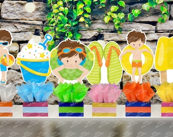 Pool Party | Pool Theme | Pool Birthday Party | Pool Centerpiece | Pool Decoration | Birthday Party Centerpiece Decoration INDIVIDUAL