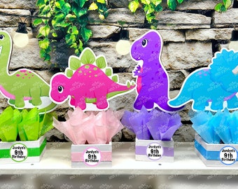 Fiesta de cumpleaños de dinosaurio Pink Girl Centro de mesa de - Etsy España Fiesta de cumpleaños de dinosaurio Pink Girl Centro de mesa de - Etsy España