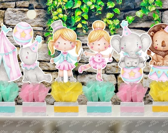 Pink Circus Baby Shower Theme | Circus Theme Decoration | Girl Circus Birthday Theme | Pink Circus Party Theme | Centerpiece INDIVIDUAL