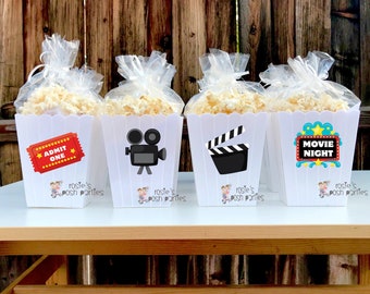 Movie Night Birthday Bash Party Favor Centerpiece Movie Night Etsy 日本